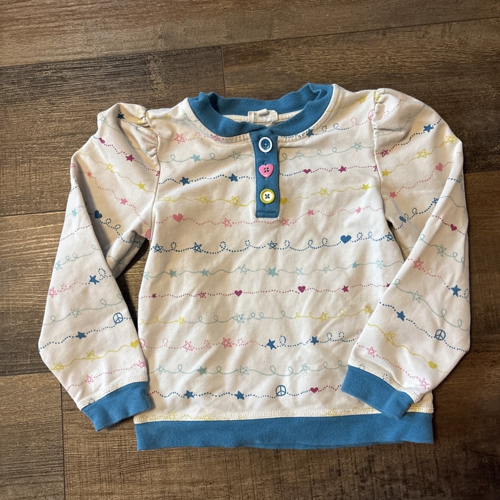 Finding Foxtale Girls 7 Long Sleeve Shirt Stars Hearts